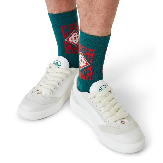 Adidași albi Del Mar pentru bărbați