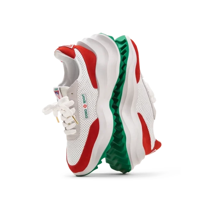 Adidași Atlantis albi și roșii pentru bărbați Adidași Atlantis albi și roșii pentru bărbați