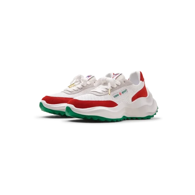 Adidași Atlantis albi și roșii pentru bărbați Adidași Atlantis albi și roșii pentru bărbați