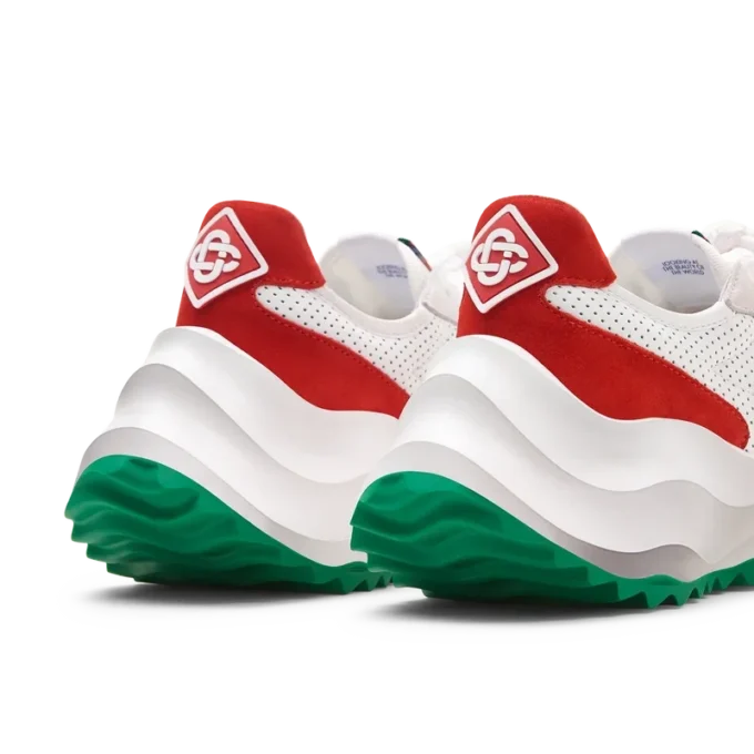 Adidași Atlantis albi și roșii pentru bărbați Adidași Atlantis albi și roșii pentru bărbați