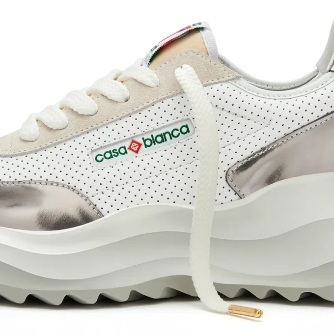 Adidași Atlantis pentru bărbați, albi și crom