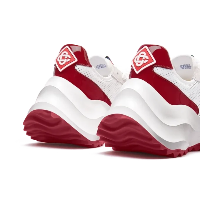 Adidași Atlantis pentru femei, albi și roșu intens Adidași Atlantis pentru femei, albi și roșu intens