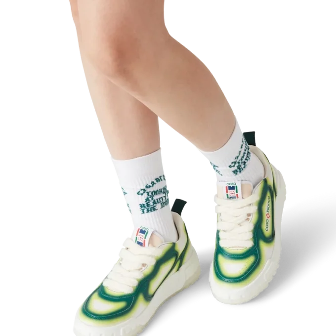 Adidași Court Green Fade pentru femei Adidași Court Green Fade pentru femei