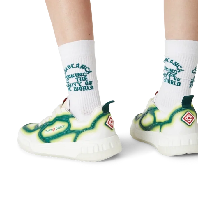 Adidași Court Green Fade pentru femei Adidași Court Green Fade pentru femei