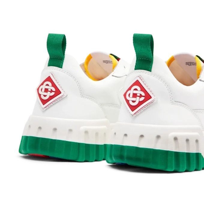 Adidași Mens Court albi și verzi Adidași Mens Court albi și verzi