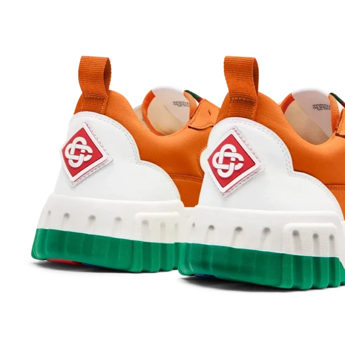 Adidași Court pentru femei, portocalii și albi Adidași Court pentru femei, portocalii și albi