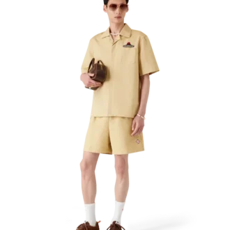 Adidași de teniș pentru bărbați din piele de căprioară maro