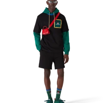 Adidași de tenis din piele de căprioară verde pentru bărbați