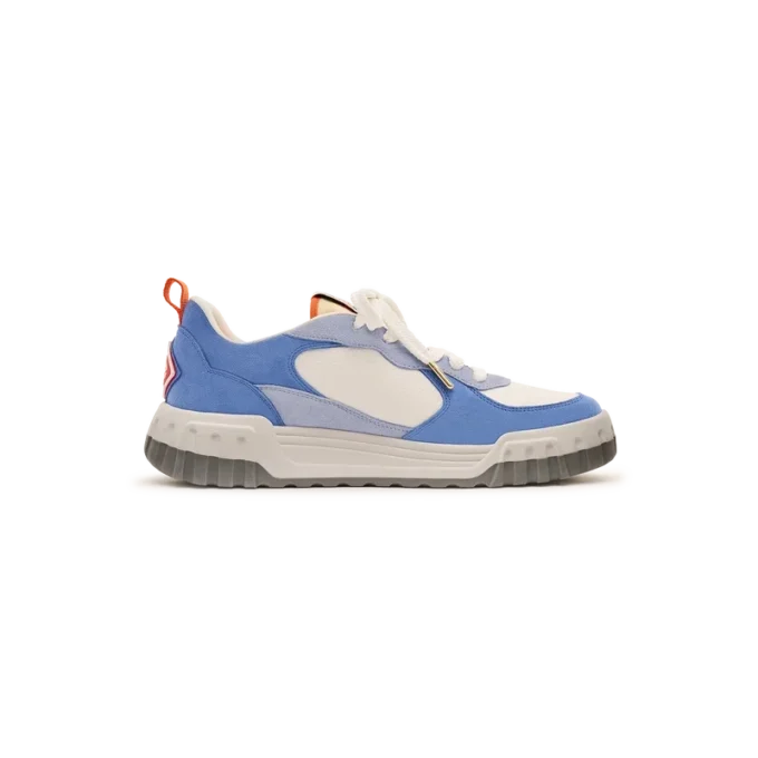 Adidași Court pentru femei, albi și albaștri Adidași Court pentru femei, albi și albaștri