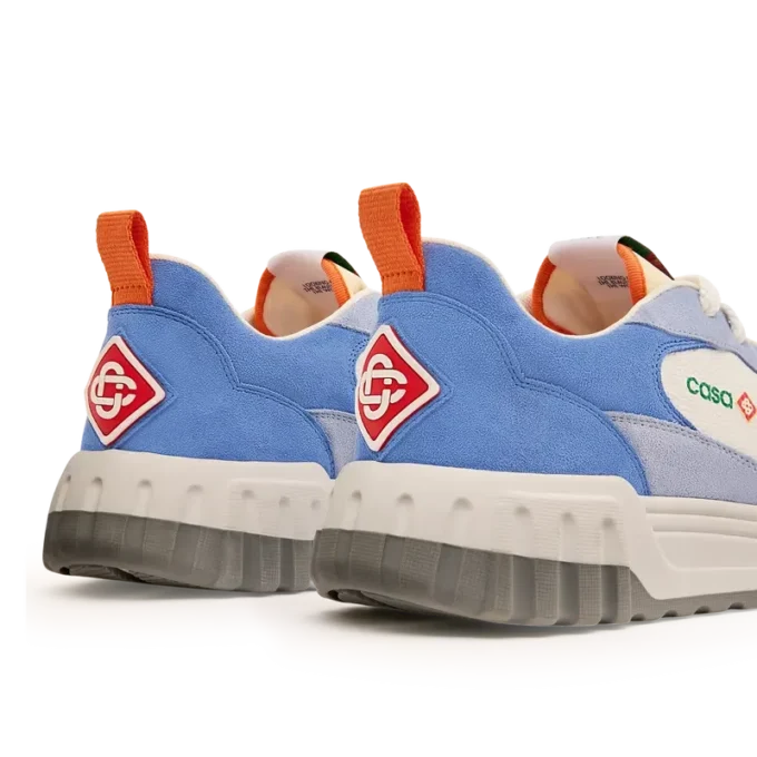 Adidași Court pentru femei, albi și albaștri Adidași Court pentru femei, albi și albaștri