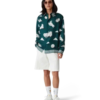 Adidași Mens Court albi și verzi