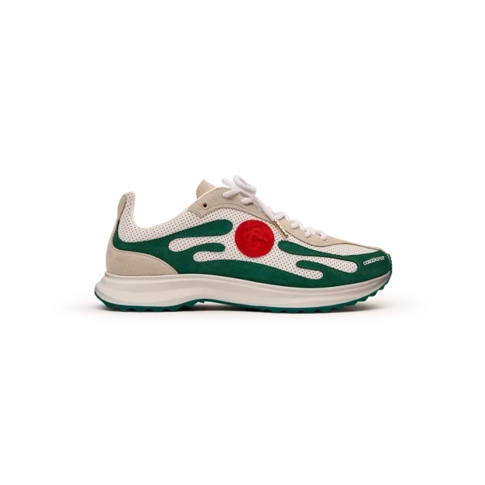 Adidași Stade pentru femei, albi și verzi