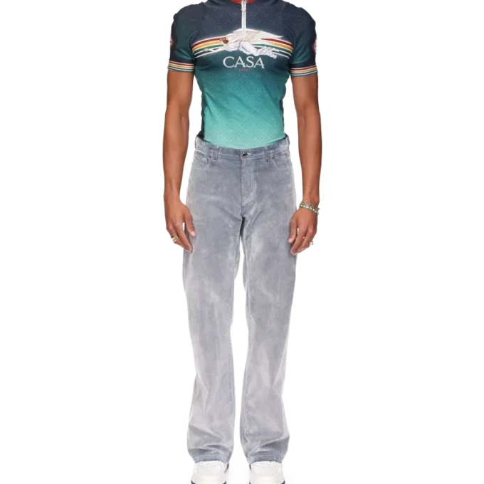 Blugi cu textură de piersică