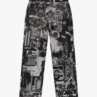 Blugi drepți Rave Collage