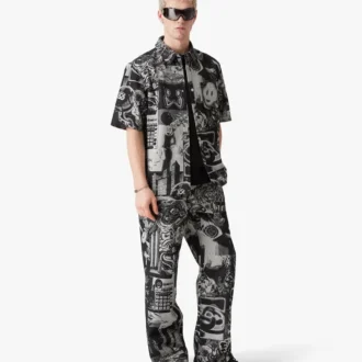 Blugi drepți Rave Collage