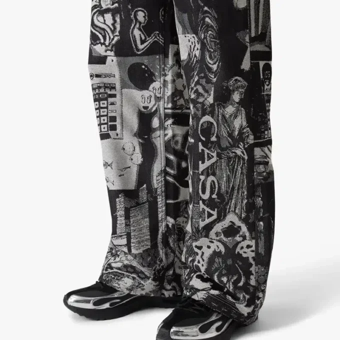 Blugi drepți Rave Collage