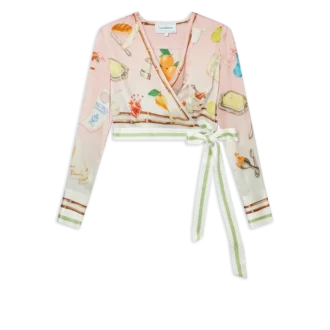 Bluză cu drapaj Ne Pas Deranger