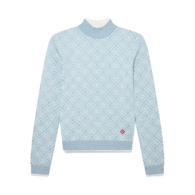 Bluză cu guler înalt Ski Monogram Bluză cu guler înalt Ski Monogram