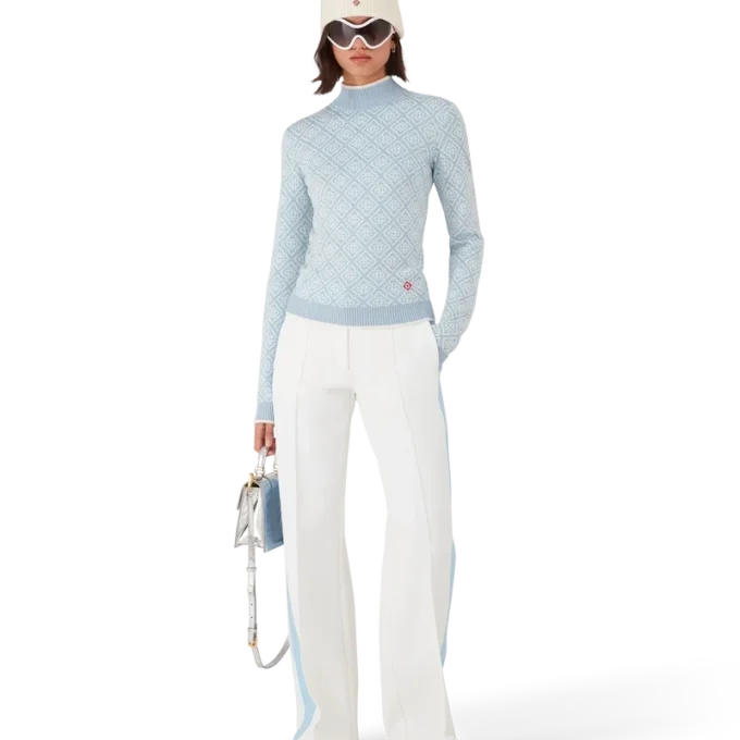 Bluză cu guler înalt Ski Monogram Bluză cu guler înalt Ski Monogram