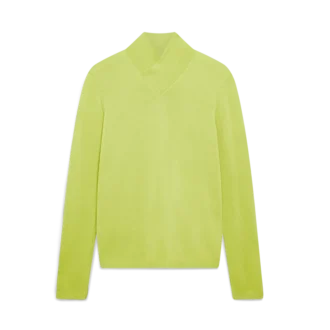 Bluză cu guler tip cowl din lână merino