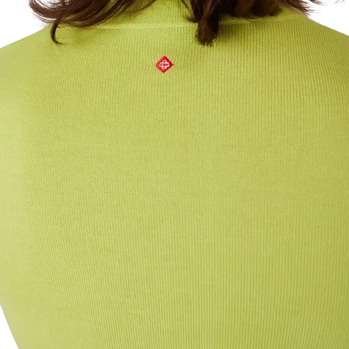 Bluză cu guler tip cowl din lână merino