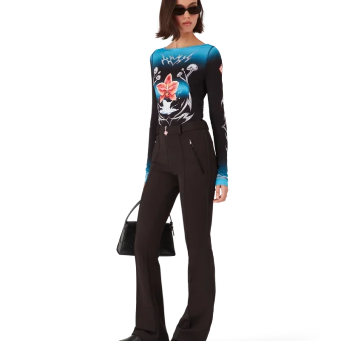 Bluză cu mâneci lungi din tricou elastic Blades