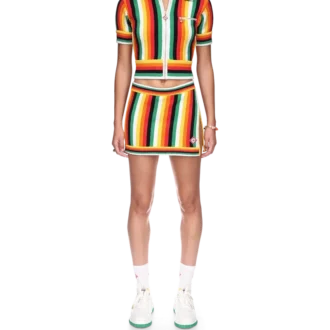 Bluză din material de prosop cu dungi