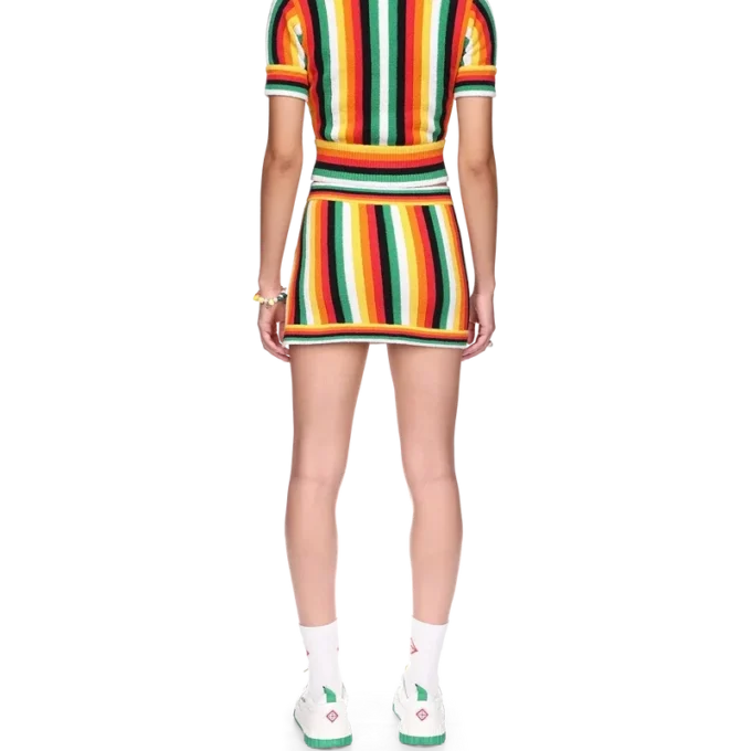 Bluză din material de prosop cu dungi