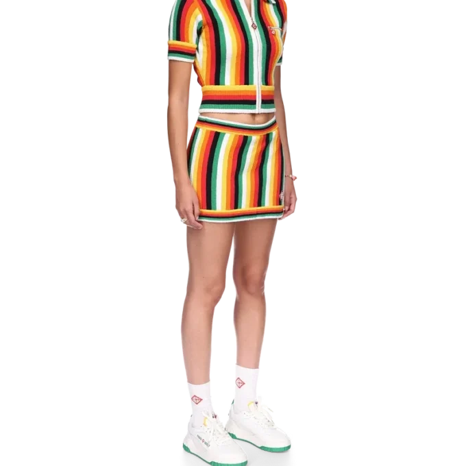 Bluză din material de prosop cu dungi