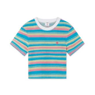 Bluză din material frotir cu dungi