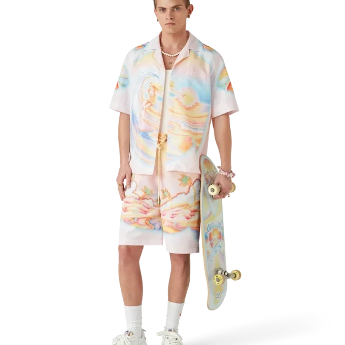 Brățară cu perle și noduri roz Brățară cu perle și noduri roz