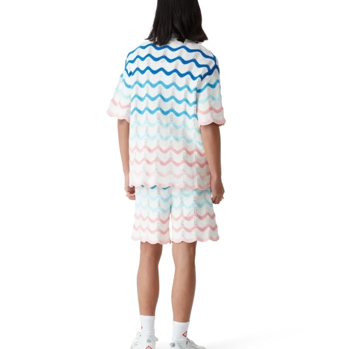 Cămășă croșetată Gradient Wave Cămășă croșetată Gradient Wave