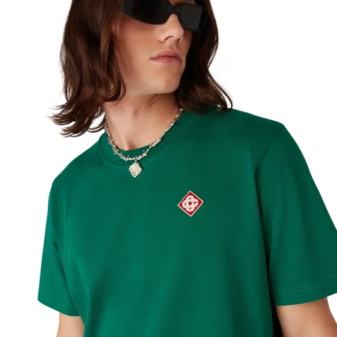 Cămășă cu mânecă scurtă și logo Evergreen Diamond