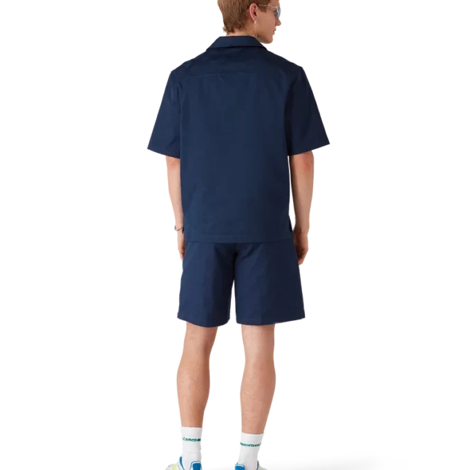 Cămășă cu mânecă scurtă Monogramă albastru închis