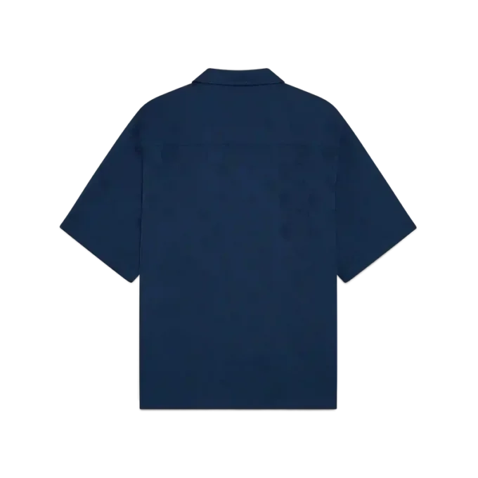 Cămășă cu mânecă scurtă Monogramă albastru închis