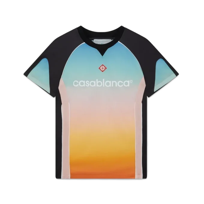 Cămășă de fotbal cu gradient pastel