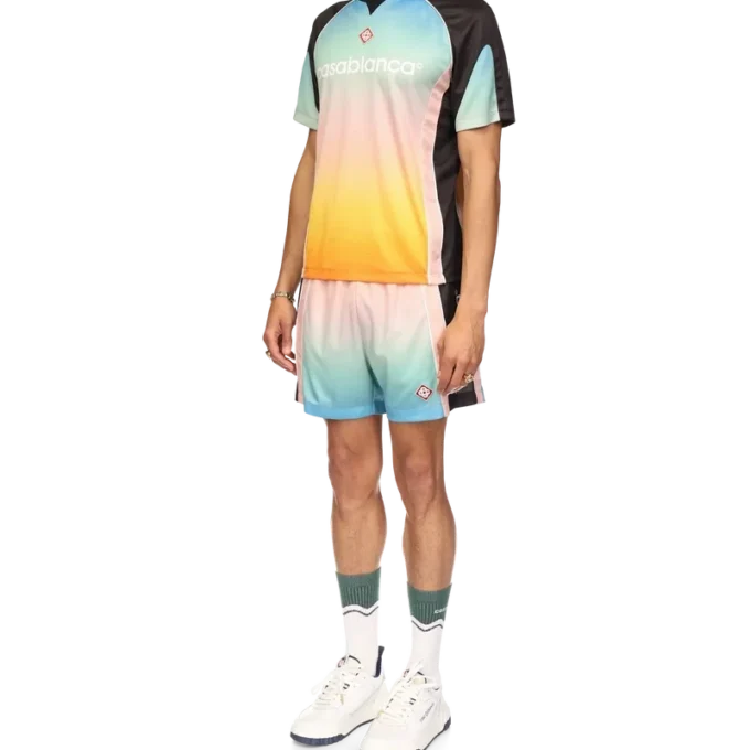 Cămășă de fotbal cu gradient pastel