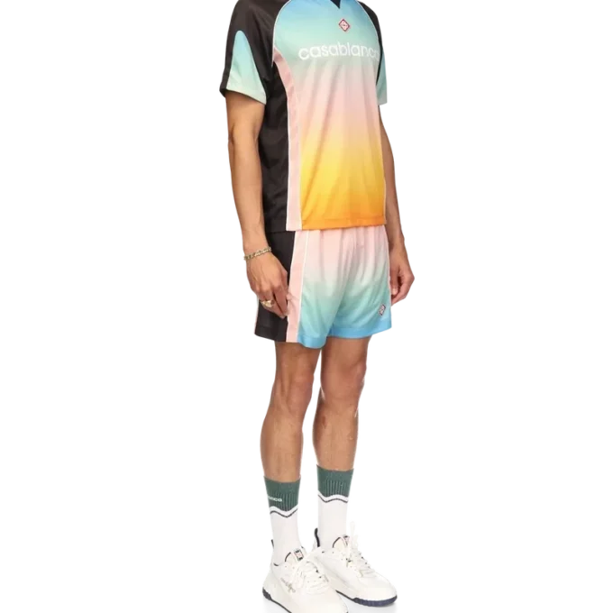 Cămășă de fotbal cu gradient pastel