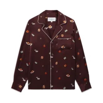 Cămășă de pijama din satin de mătase Vices