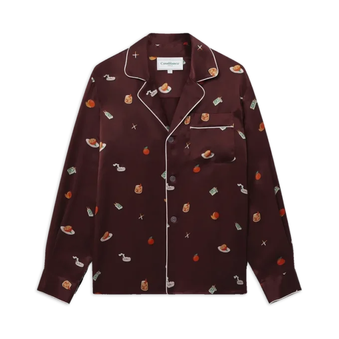 Cămășă de pijama din satin de mătase Vices