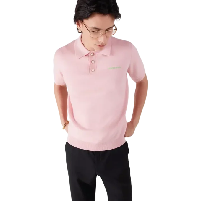 Cămășă de polo cu mâneci scurte, cu două fețe