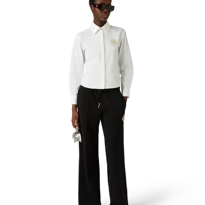 Cămășă din bumbac cu patch-uri Pearl Diamond Cămășă din bumbac cu patch-uri Pearl Diamond