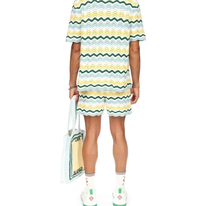 Cămășă din țesătură bouclé ondulată Cămășă din țesătură bouclé ondulată