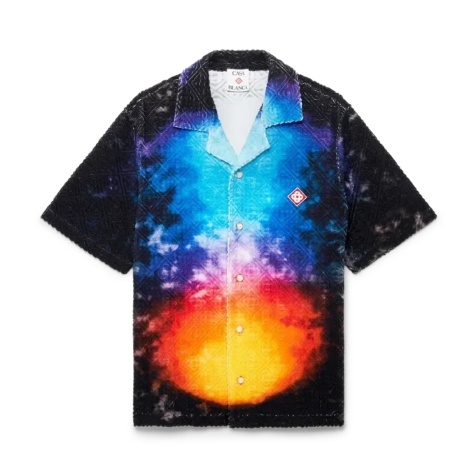 Cămășă din țesătură de prosop cu degrade