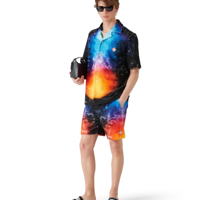 Cămășă din țesătură de prosop cu degrade