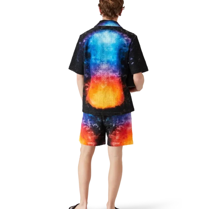 Cămășă din țesătură de prosop cu degrade