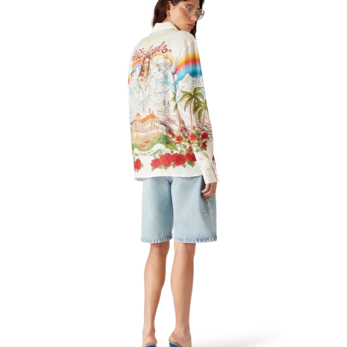 Cămășă din in cu mâneci lungi Chateau