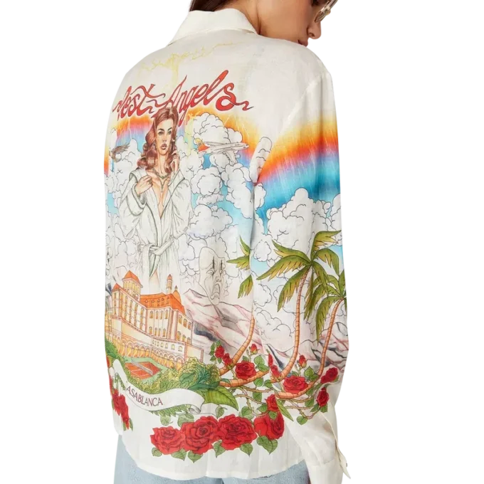 Cămășă din in cu mâneci lungi Chateau