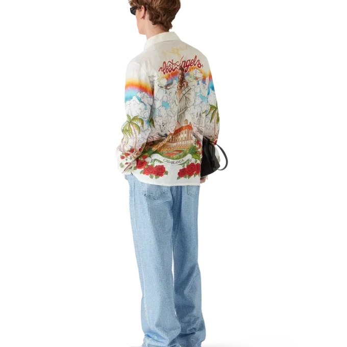 Cămășă din in cu mâneci lungi Chateau