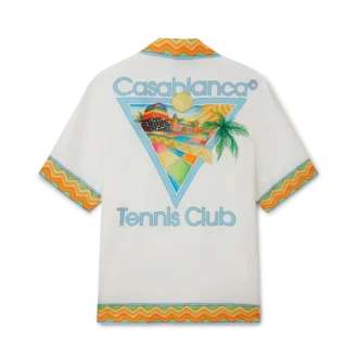 Cămășă din mătase Afro Cubism Tennis Club